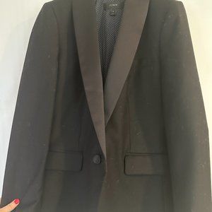 gently used j crew womens tuxedo blazer size 2